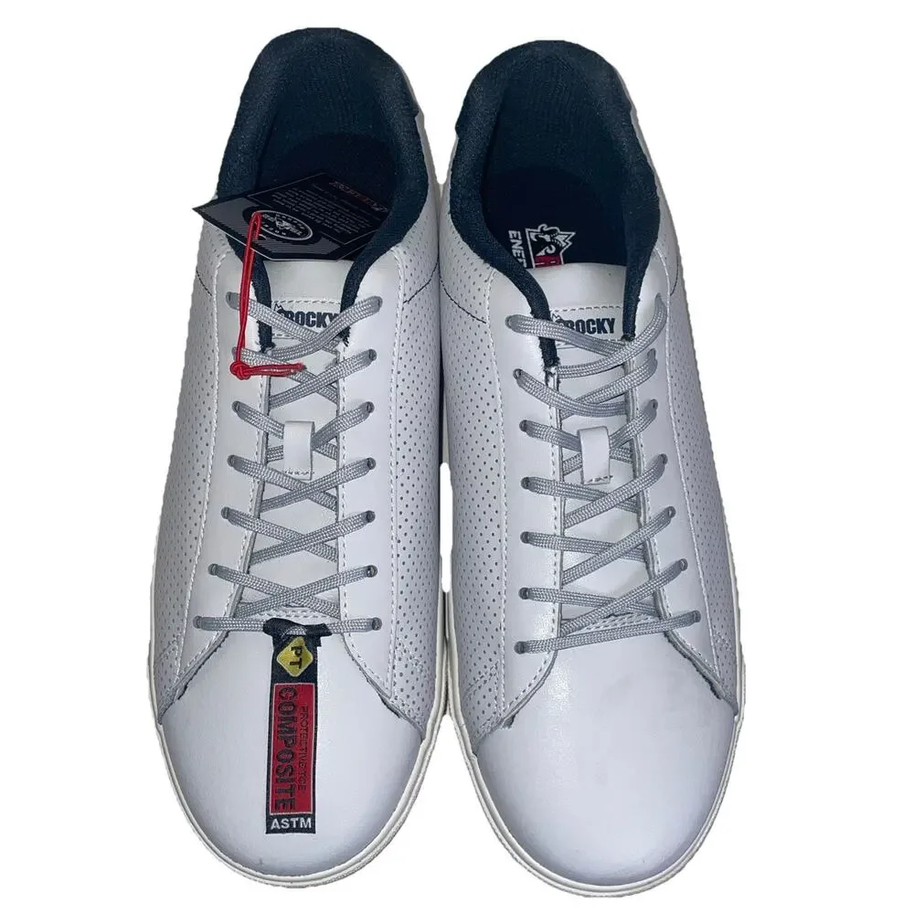 Rocky Men’s SR Casual Sz 10.5M Comp Toe Skater Style Low Top Shoes Ash/Navy New